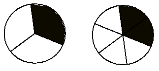 Write in the blank what fractional part of the shape is shaded and then